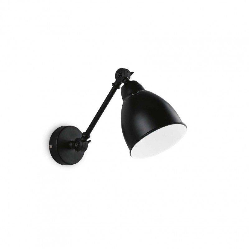 Ideal Lux NEWTON AP1 NERO Mod. 027852 Lampada Da Parete 1 Luce