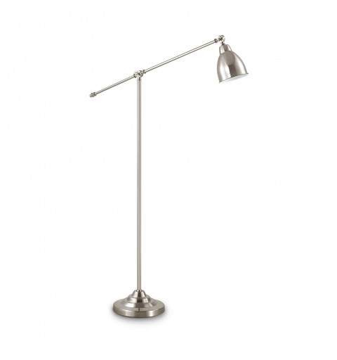 Ideal Lux NEWTON PT1 NICKEL Mod. 015286 Lampada Da Terra 1 Luce