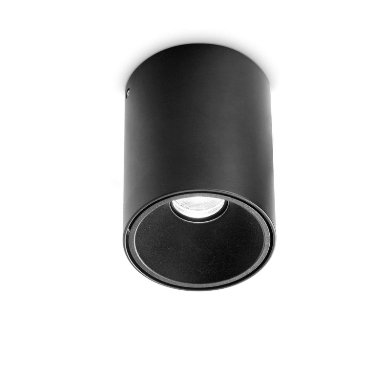 Ideal Lux NITRO PL ROUND D10 NERO Mod. 322711 Lampada Da Soffitto 1 Luce Ideal Lux NITRO PL ROUND D10 NERO Mod. 322711 Lampada Da Soffitto 1 Luce