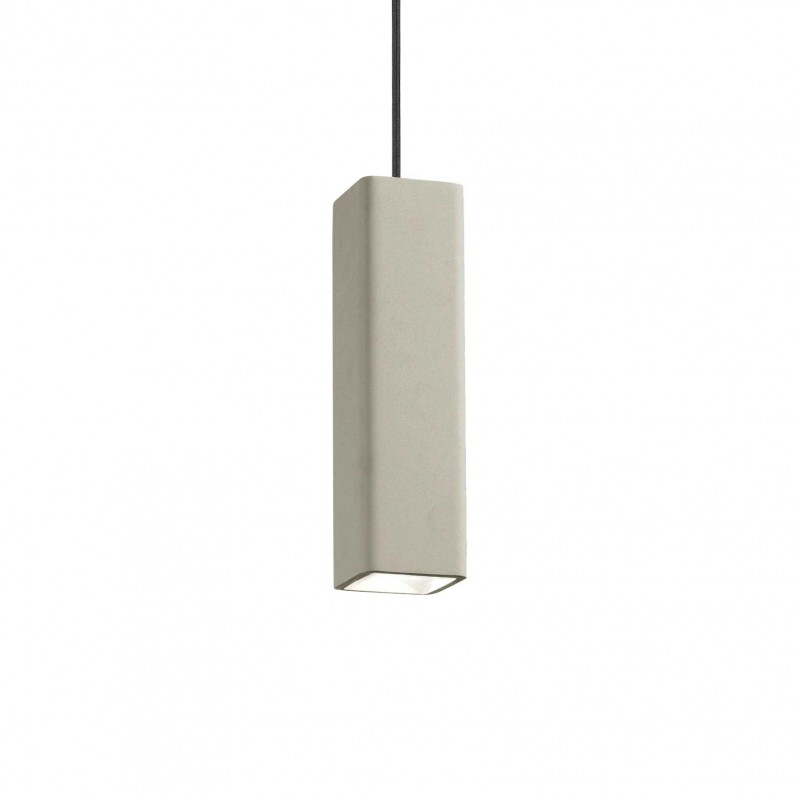 Ideal Lux OAK SP1 SQUARE CEMENTO Mod. 150673 Lampada A Sospensione 1 Luce