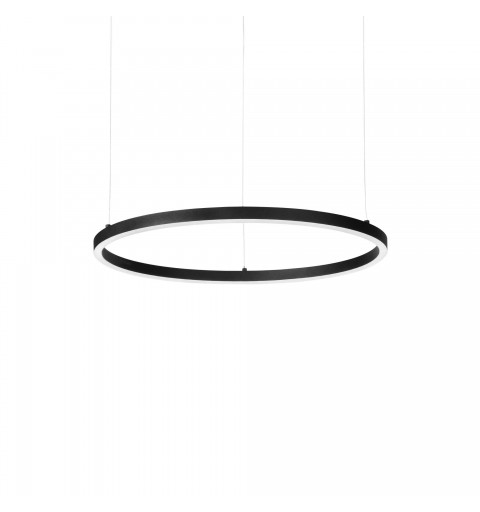 Ideal Lux ORACLE SLIM SP D050 ROUND 4000K ON-OFF BK Mod. 304380 Lampada A Sospensione 1 Luce