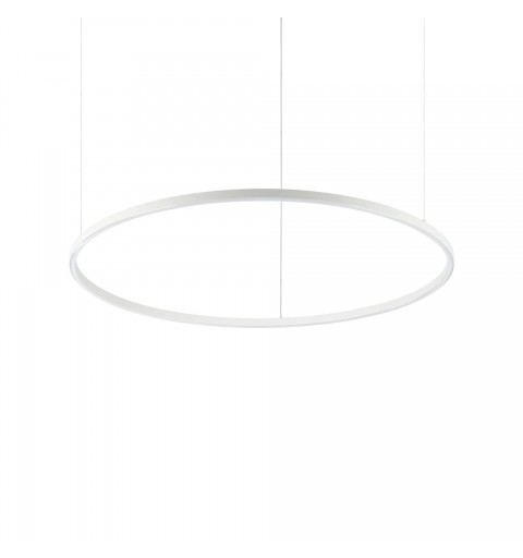 Ideal Lux ORACLE SLIM SP D090 ROUND 3000K ON-OFF WH Mod. 229478 Lampada A Sospensione 1 Luce