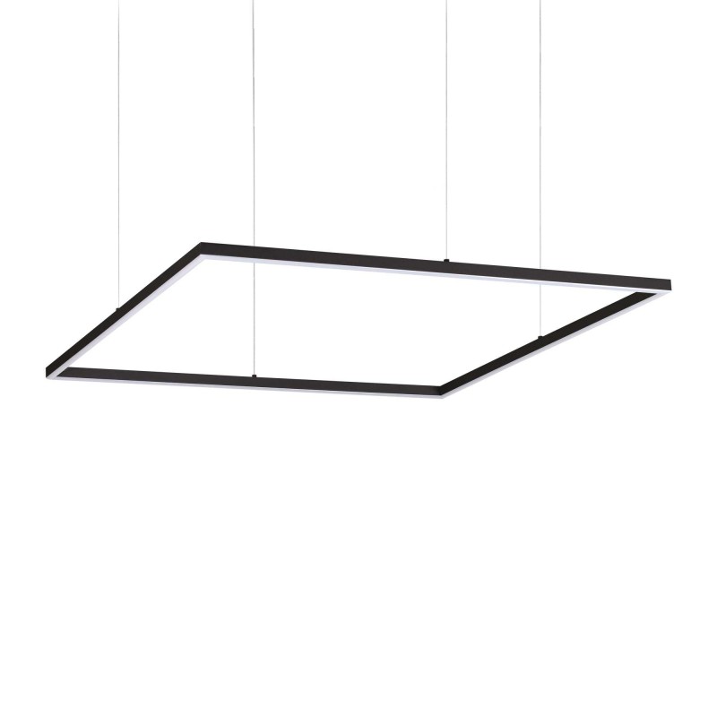 Ideal Lux ORACLE SLIM SP D090 SQUARE 3000K ON-OFF BK Mod. 259208 Lampada A Sospensione 1 Luce