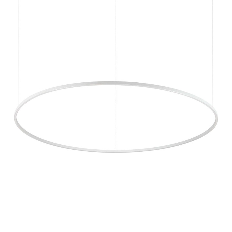 Ideal Lux ORACLE SLIM SP D150 ROUND 3000K ON-OFF WH Mod. 265957 Lampada A Sospensione 1 Luce Ideal Lux ORACLE SLIM SP D150 ROUND 3000K ON-OFF WH Mod. 265957 Lampada A Sospensione 1 Luce