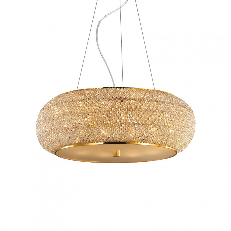 Ideal Lux PASHA' SP10 ORO Mod. 082257 Lampada A Sospensione 10 Luci