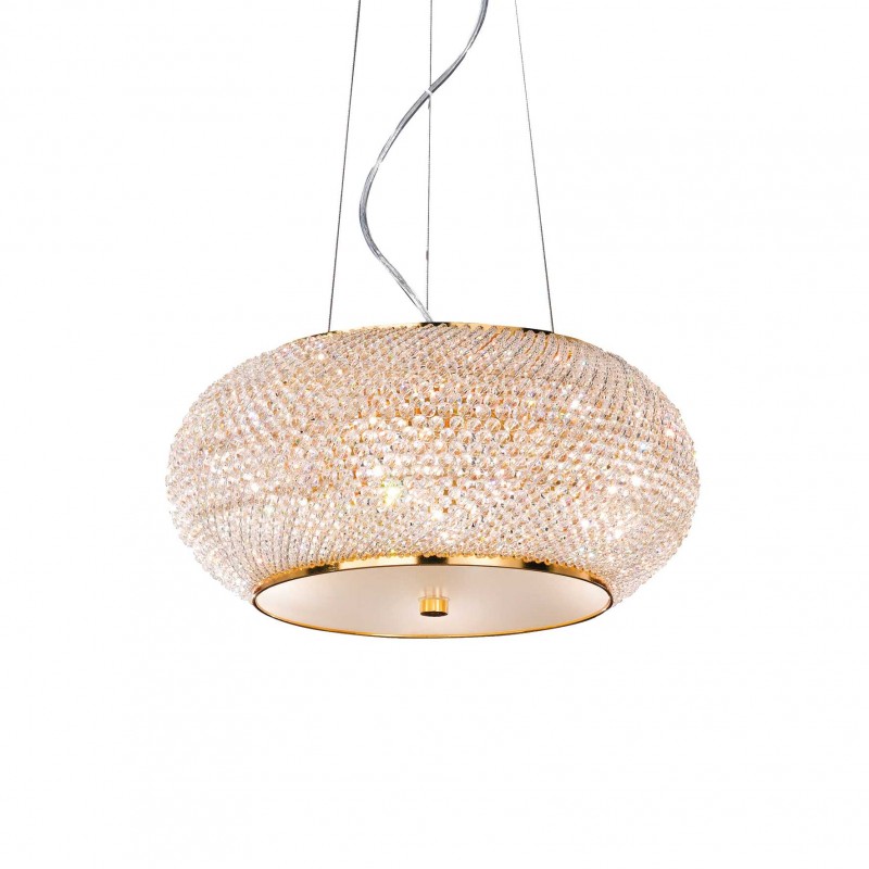 Ideal Lux PASHA' SP6 ORO Mod. 082172 Lampada A Sospensione 6 Luci