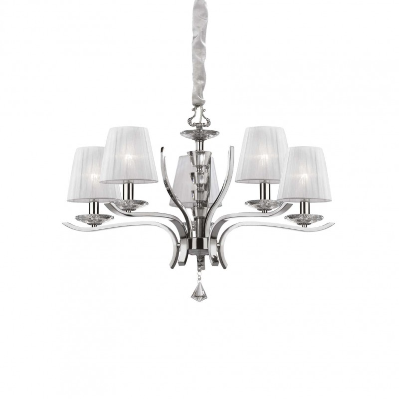 Ideal Lux PEGASO SP5 BIANCO Mod. 066448 Lampada A Sospensione 5 Luci