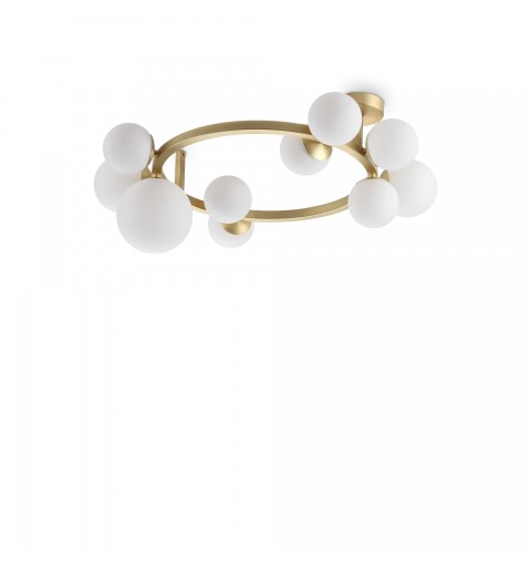 Ideal Lux PERLAGE PL10 BIANCO Mod. 327815 Lampada Da Soffitto 10 Luci