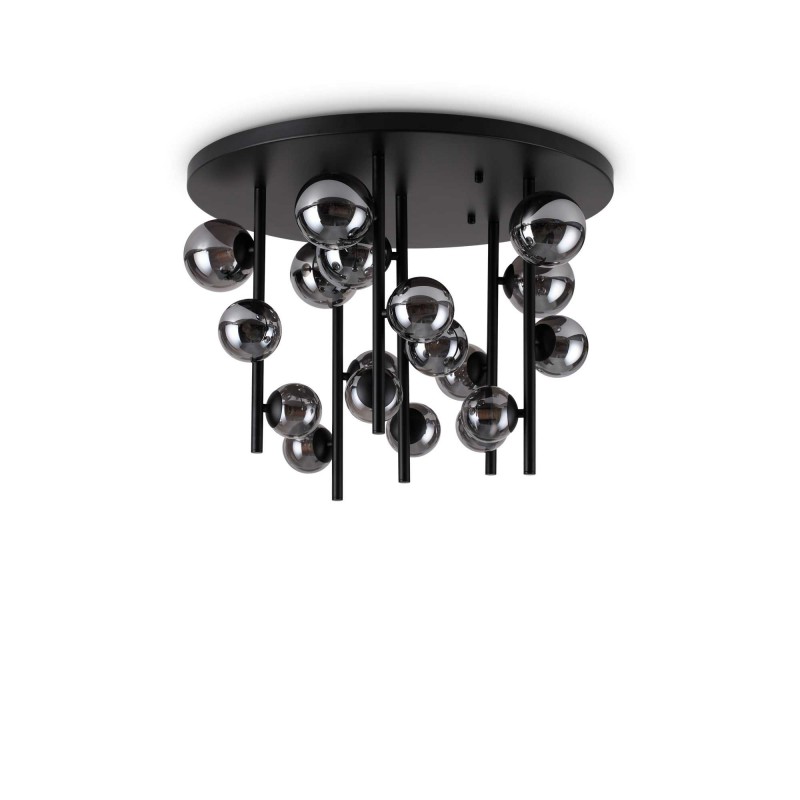 Ideal Lux PERLAGE PL18 FUME' Mod. 328386 Lampada Da Soffitto 18 Luci