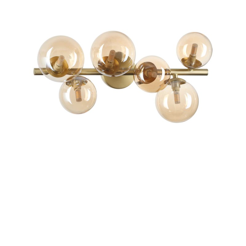 Ideal Lux PERLAGE PL6 AMBRA Mod. 327822 Lampada Da Soffitto 6 Luci