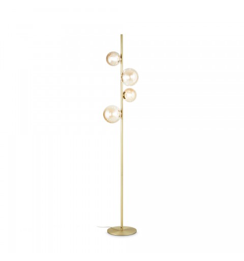 Ideal Lux PERLAGE PT4 AMBRA Mod. 317816 Lampada Da Terra 4 Luci