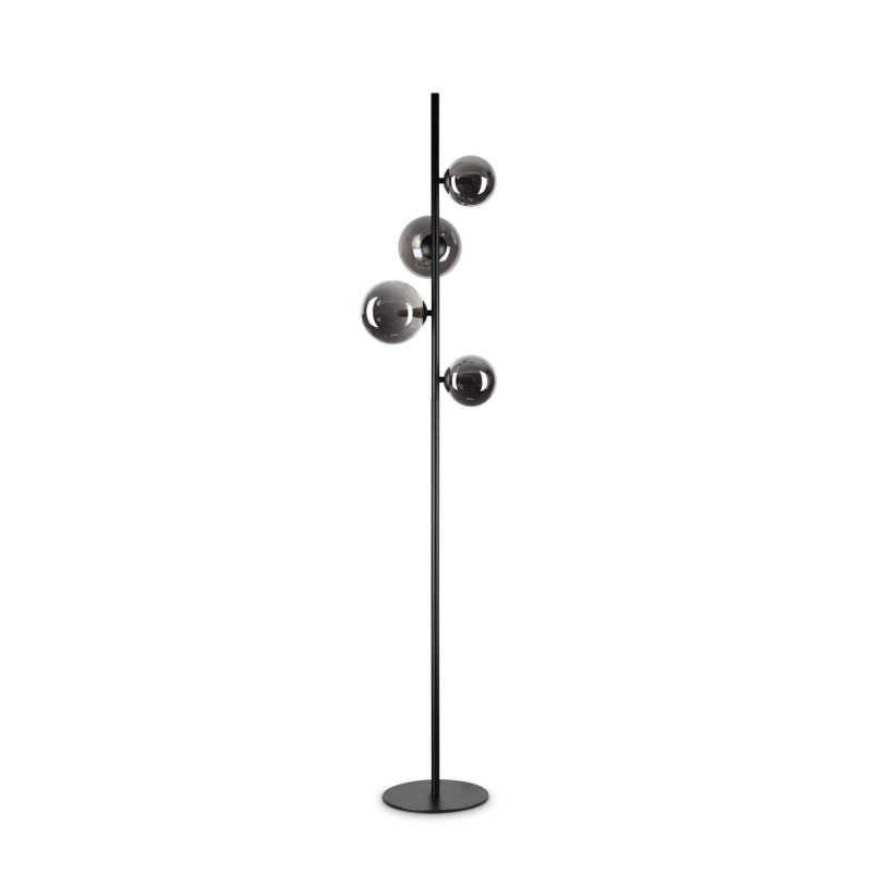 Ideal Lux PERLAGE PT4 FUME' Mod. 306988 Lampada Da Terra 4 Luci