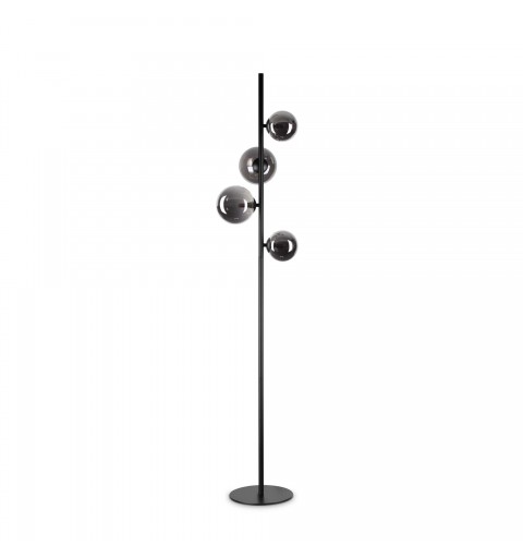 Ideal Lux PERLAGE PT4 FUME' Mod. 306988 Lampada Da Terra 4 Luci