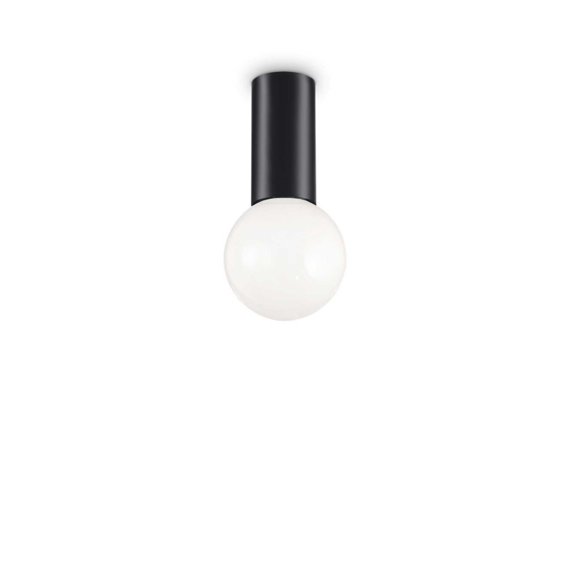 Ideal Lux PETIT PL1 NERO Mod. 232980 Lampada Da Soffitto 1 Luce