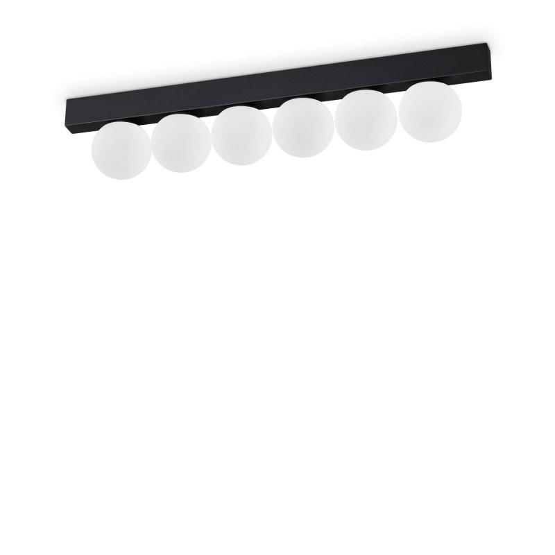 Ideal Lux PING PONG PL6 NERO Mod. 313290 Lampada Da Soffitto 6 Luci Ideal Lux PING PONG PL6 NERO Mod. 313290 Lampada Da Soffitto 6 Luci