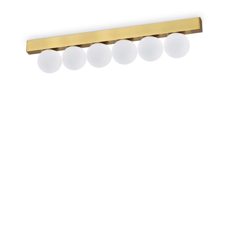 Ideal Lux PING PONG PL6 OTTONE Mod. 328263 Lampada Da Soffitto 6 Luci