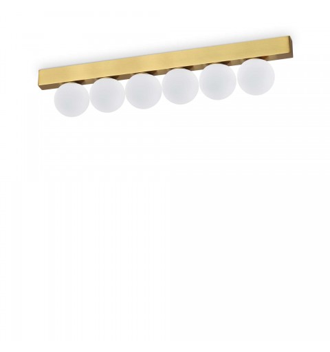 Ideal Lux PING PONG PL6 OTTONE Mod. 328263 Lampada Da Soffitto 6 Luci