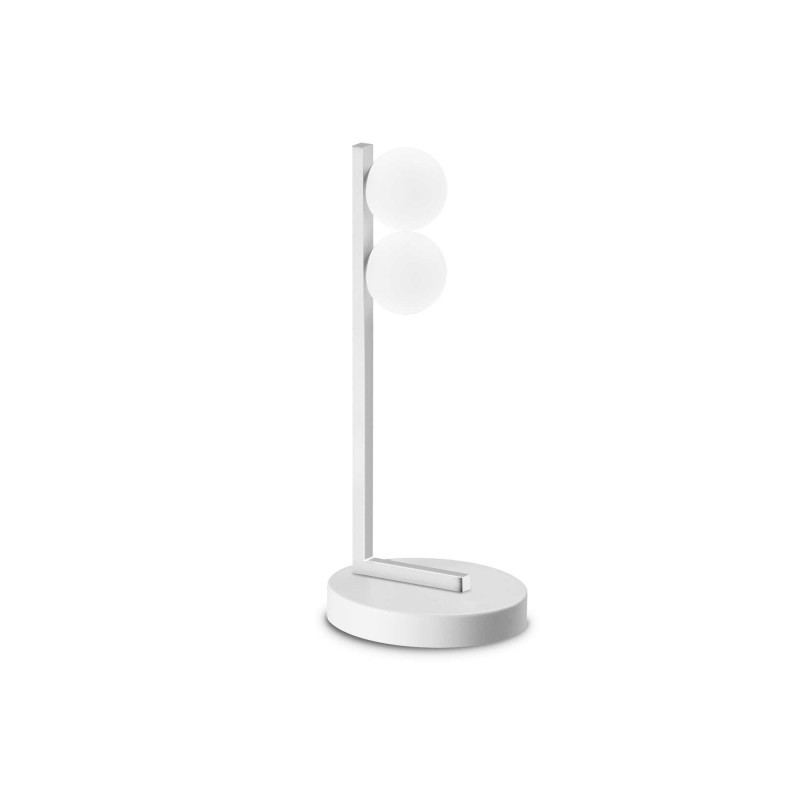 Ideal Lux PING PONG TL2 BIANCO Mod. 328294 Lampada Da Tavolo 2 Luci