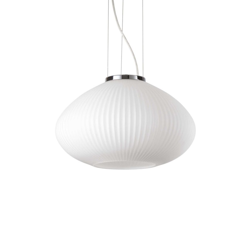 Ideal Lux PLISSE' SP1 D35 CROMO Mod. 285184 Lampada A Sospensione 1 Luce