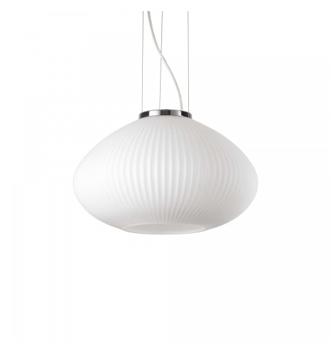 Ideal Lux PLISSE' SP1 D35 CROMO Mod. 285184 Lampada A Sospensione 1 Luce