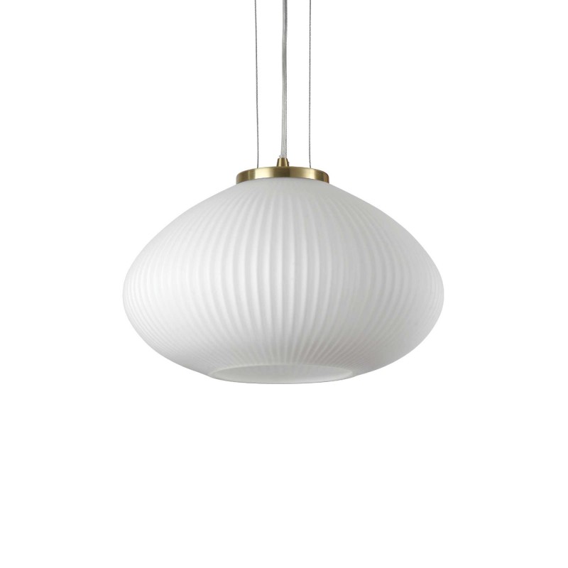 Ideal Lux PLISSE' SP1 D35 OTTONE Mod. 264547 Lampada A Sospensione 1 Luce