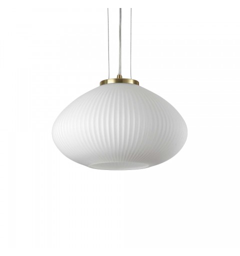 Ideal Lux PLISSE' SP1 D35 OTTONE Mod. 264547 Lampada A Sospensione 1 Luce