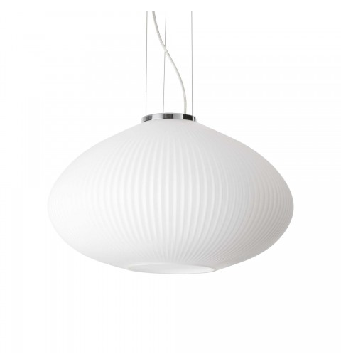 Ideal Lux PLISSE' SP1 D45 CROMO Mod. 264523 Lampada A Sospensione 1 Luce