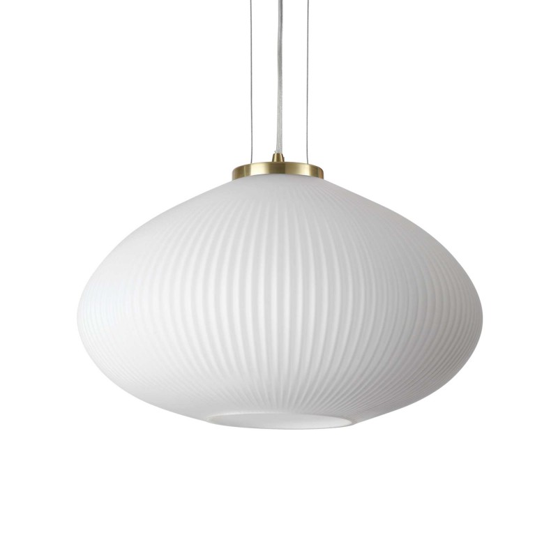 Ideal Lux PLISSE' SP1 D45 OTTONE Mod. 285191 Lampada A Sospensione 1 Luce