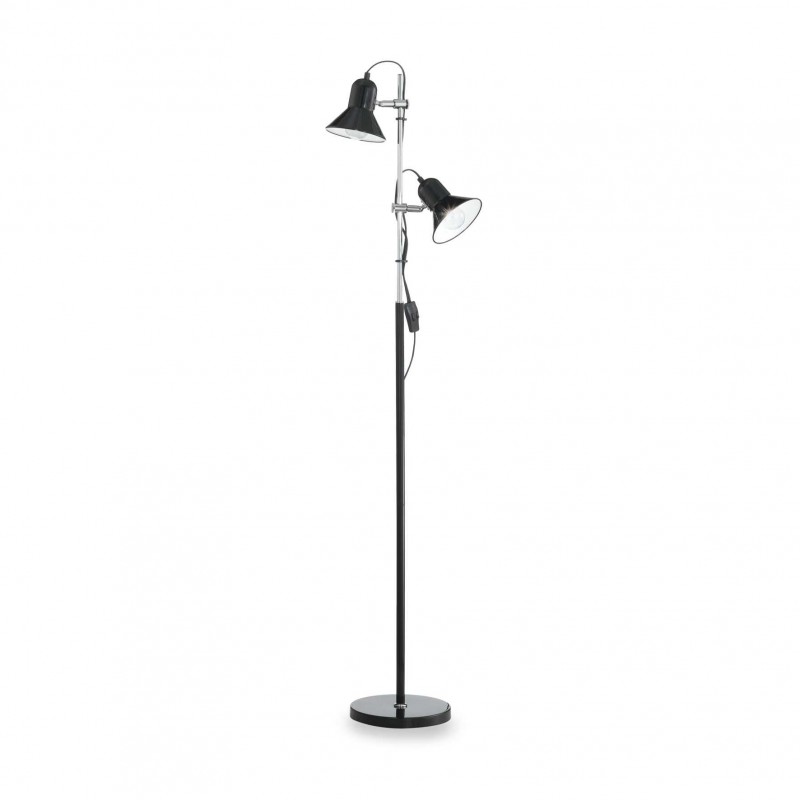 Ideal Lux POLLY PT2 NERO Mod. 061139 Lampada Da Terra 2 Luci