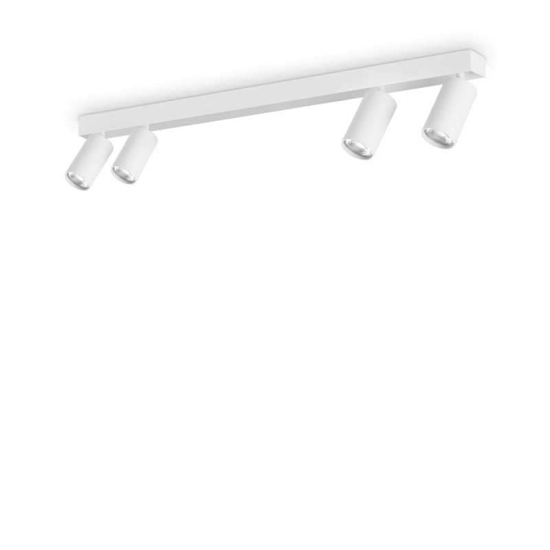 Ideal Lux PROFILO PL4 BIANCO Mod. 328188 Lampada Da Soffitto 4 Luci Ideal Lux PROFILO PL4 BIANCO Mod. 328188 Lampada Da Soffitto 4 Luci