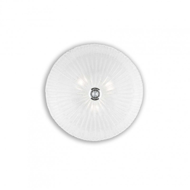 Ideal Lux SHELL PL3 TRASPARENTE Mod. 008608 Lampada Da Soffitto 3 Luci