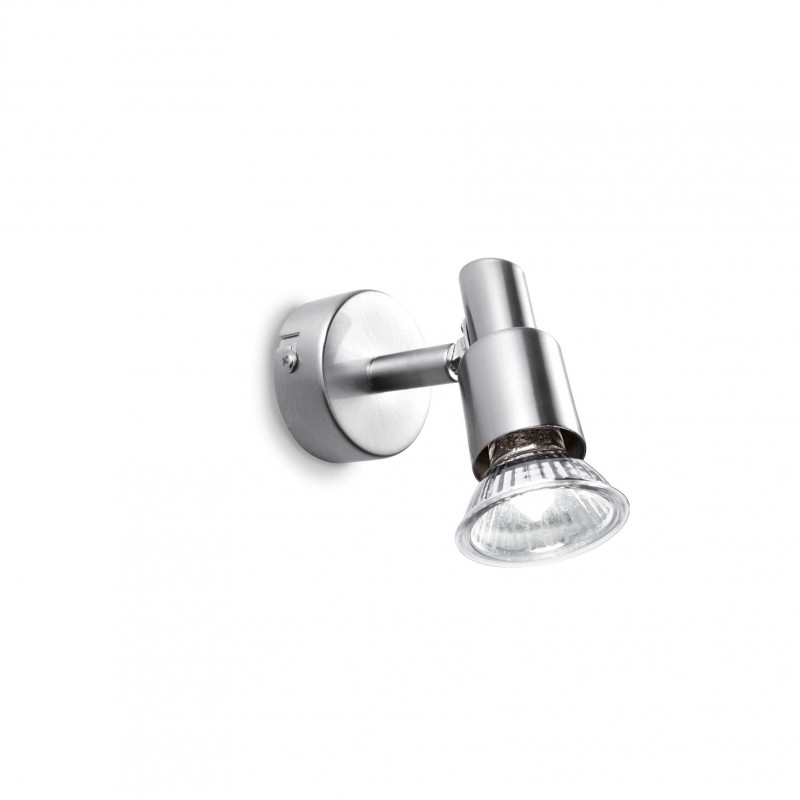Ideal Lux SLEM AP1 NICKEL Mod. 018829 Lampada Da Parete 1 Luce Ideal Lux SLEM AP1 NICKEL Mod. 018829 Lampada Da Parete 1 Luce
