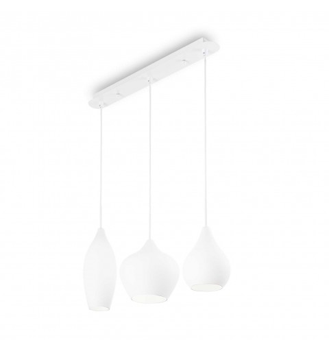 Ideal Lux SOFT SP3 BIANCO Mod. 111858 Lampada A Sospensione 3 Luci