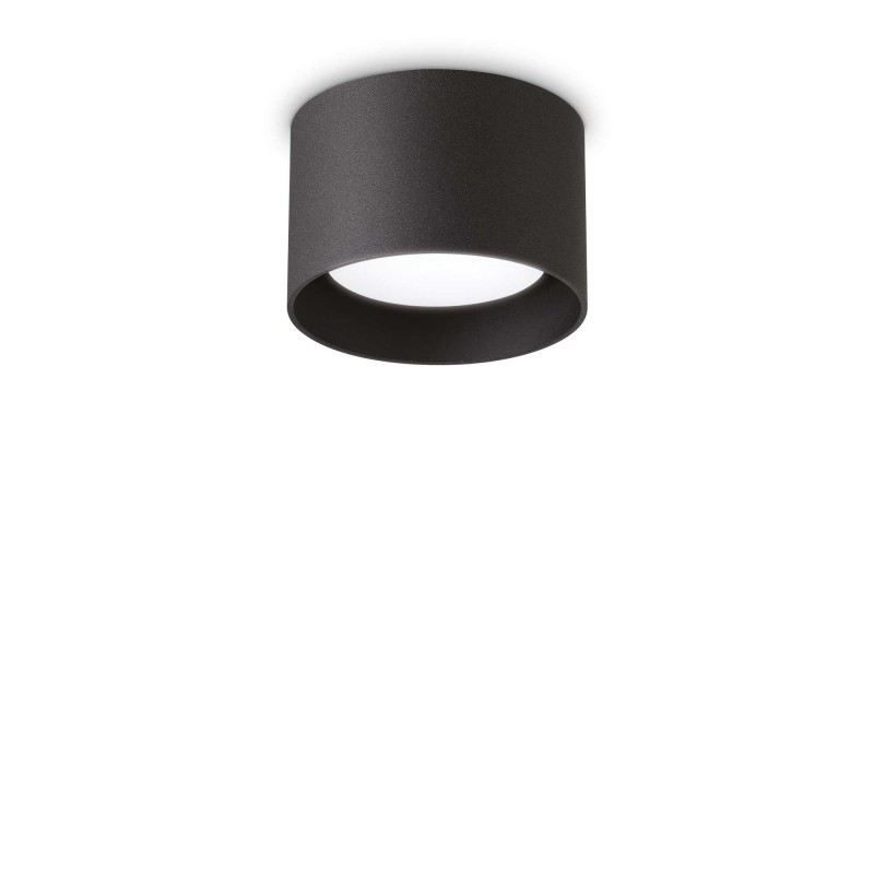 Ideal Lux SPIKE PL1 ROUND NERO Mod. 278704 Lampada Da Soffitto 1 Luce