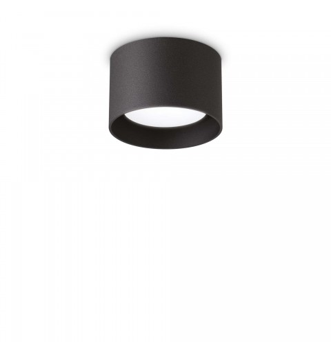 Ideal Lux SPIKE PL1 ROUND NERO Mod. 278704 Lampada Da Soffitto 1 Luce