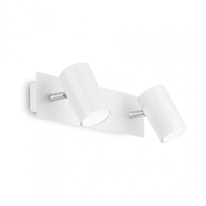 Ideal Lux SPOT AP2 BIANCO Mod. 156736 Lampada Da Parete 2 Luci