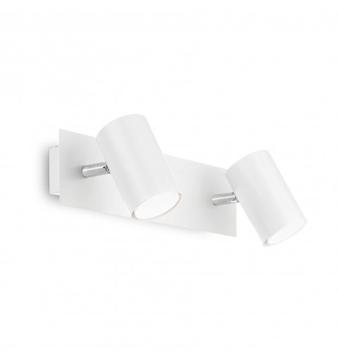 Ideal Lux SPOT AP2 BIANCO Mod. 156736 Lampada Da Parete 2 Luci