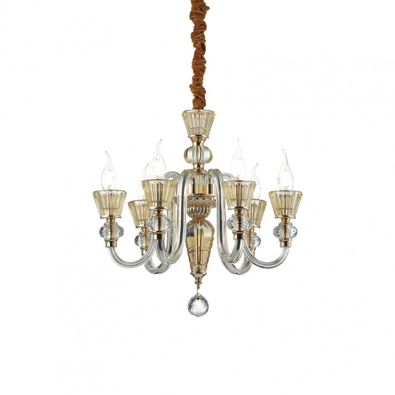 Ideal Lux STRAUSS SP6 Mod. 140605 Lampada A Sospensione 6 Luci