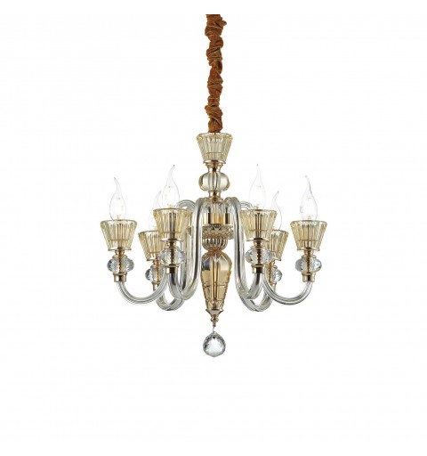 Ideal Lux STRAUSS SP6 Mod. 140605 Lampada A Sospensione 6 Luci