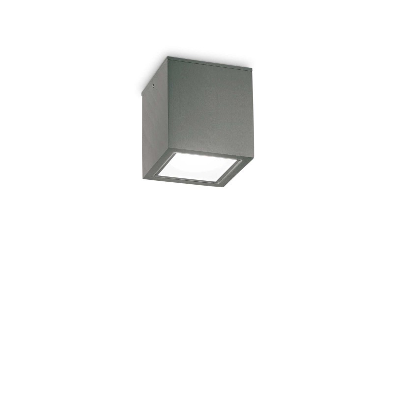 Ideal Lux TECHO PL1 SMALL ANTRACITE Mod. 251554 Lampada Da Soffitto 1 Luce