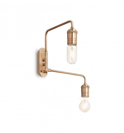 Ideal Lux TRIUMPH AP2 OTTONE Mod. 160245 Lampada Da Parete 2 Luci