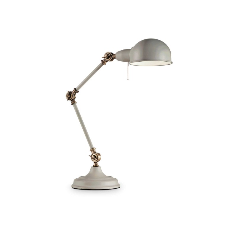 Ideal Lux TRUMAN TL1 GRIGIO Mod. 145204 Lampada Da Tavolo 1 Luce