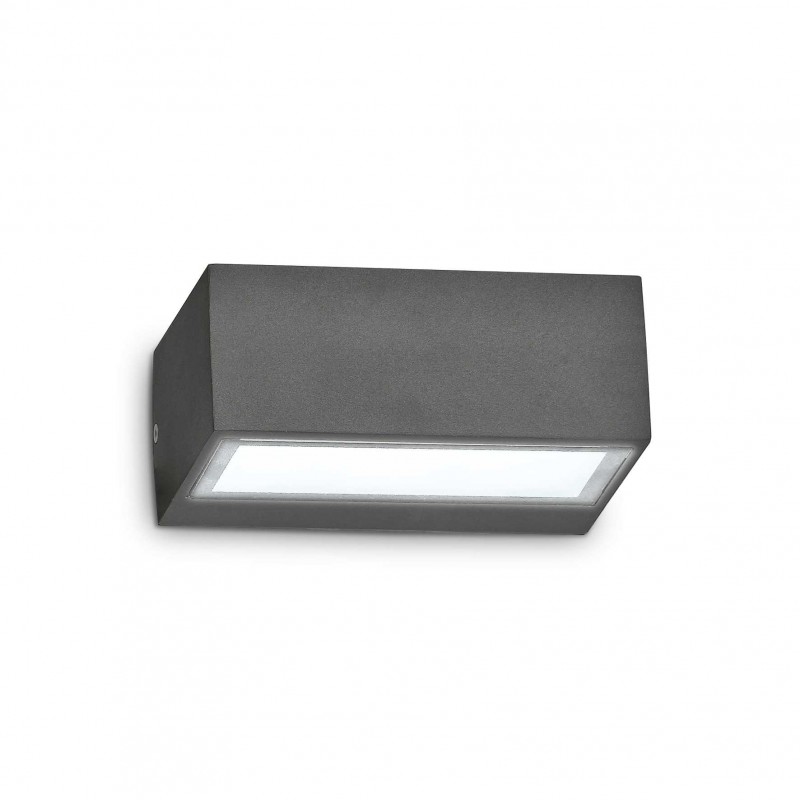 Ideal Lux TWIN AP1 ANTRACITE Mod. 115368 Lampada Da Parete 1 Luce