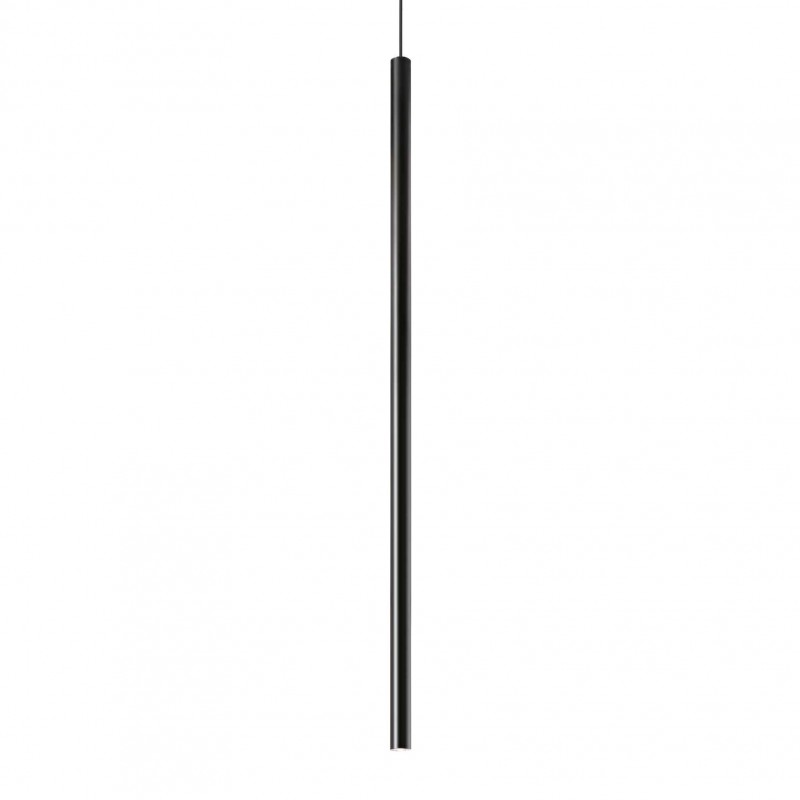 Ideal Lux ULTRATHIN SP D100 ROUND ON-OFF NERO Mod. 142913 Lampada A Sospensione 1 Luce