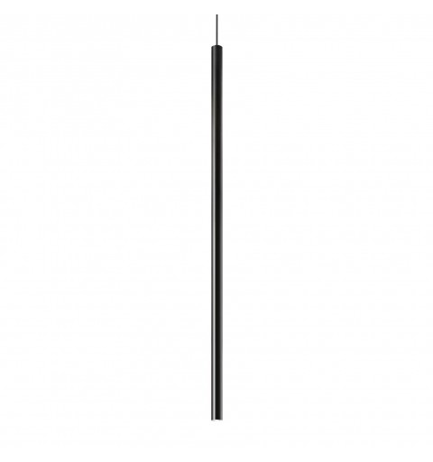 Ideal Lux ULTRATHIN SP D100 ROUND ON-OFF NERO Mod. 142913 Lampada A Sospensione 1 Luce