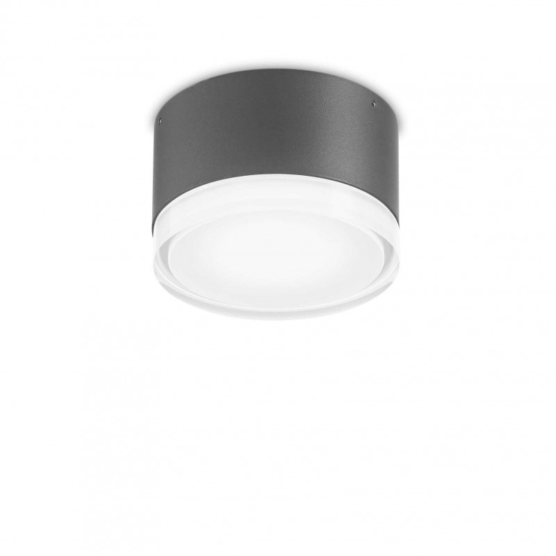 Ideal Lux URANO PL1 SMALL ANTRACITE Mod. 168111 Lampada Da Soffitto 1 Luce