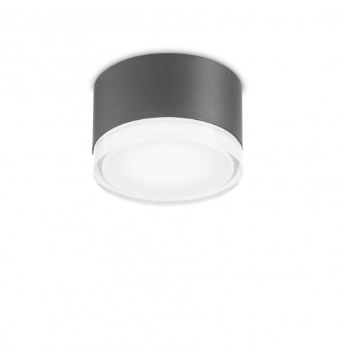 Ideal Lux URANO PL1 SMALL ANTRACITE Mod. 168111 Lampada Da Soffitto 1 Luce