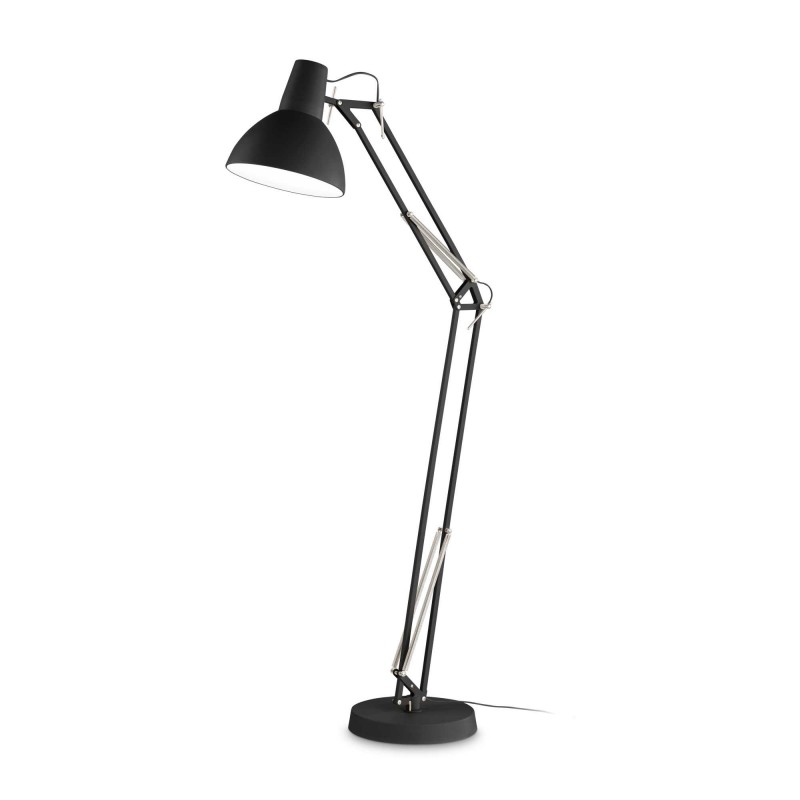 Ideal Lux WALLY PT1 TOTAL BLACK Mod. 265292 Lampada Da Terra 1 Luce