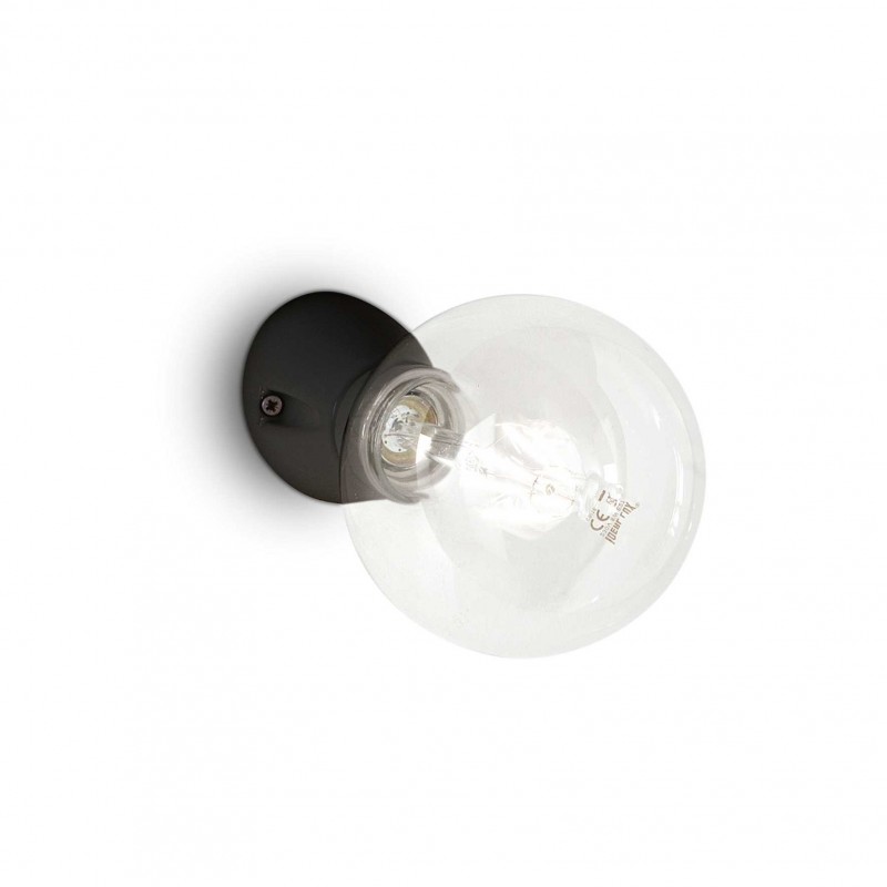 Ideal Lux WINERY AP1 NERO Mod. 180304 Lampada Da Parete 1 Luce