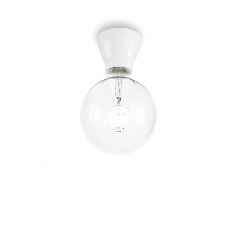 Ideal Lux WINERY PL1 BIANCO Mod. 155227 Lampada Da Soffitto 1 Luce